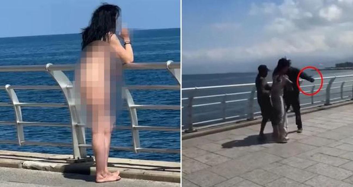 Beyrut sahilinde çıplak dolaşan kadın kimdir, olay nedir? Beyrut sahilinde çıplak dolaşan kadın ne açıklam...