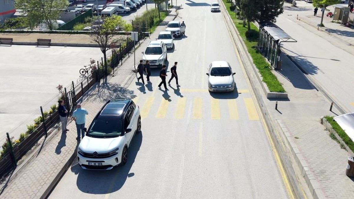 Bilecik'te drone destekli trafik denetimi