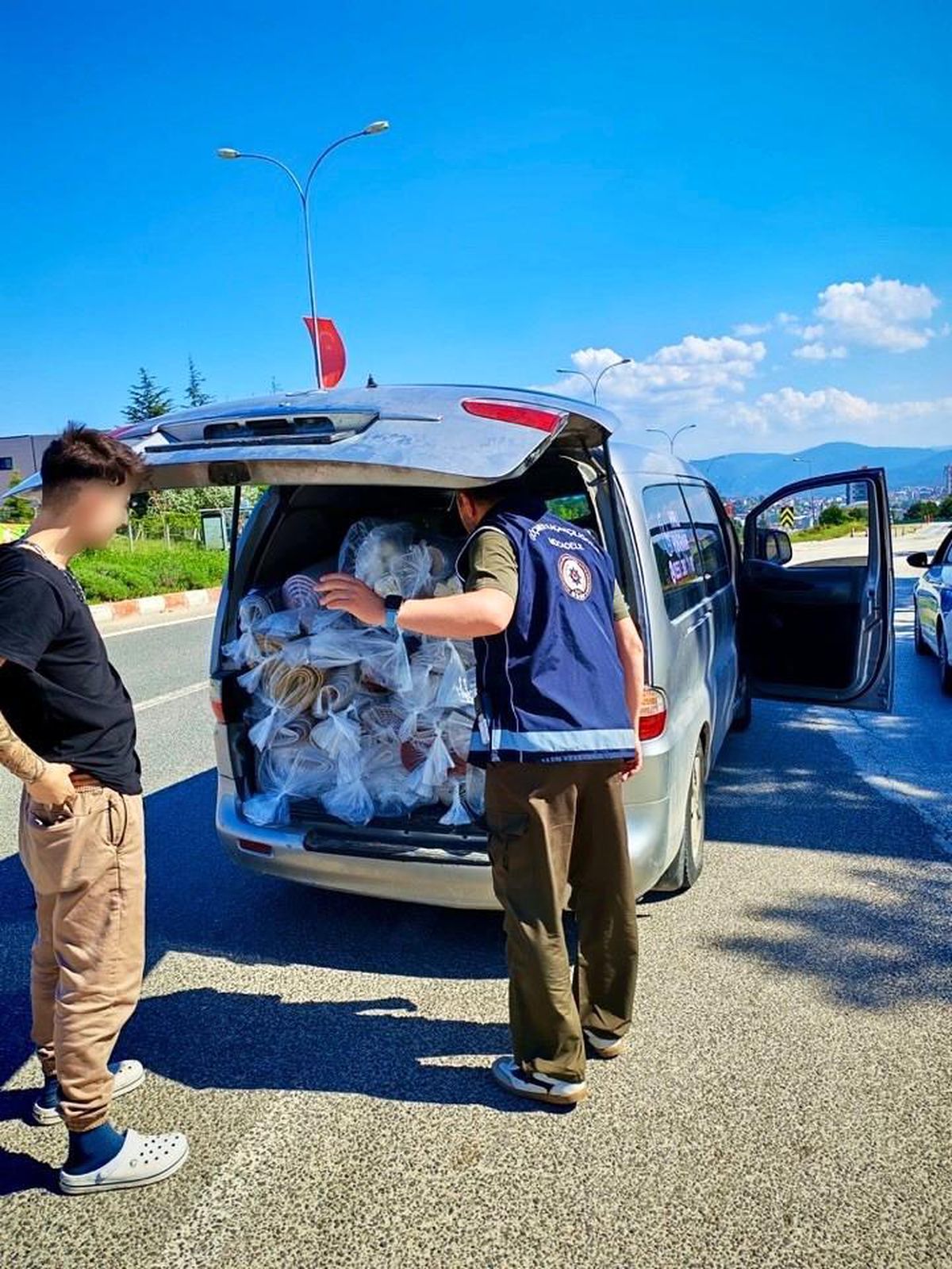 Bilecik'te mobil göç aracı ile denetim