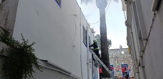 Bodrum'da iş yerinde çıkan yangın söndürüldü