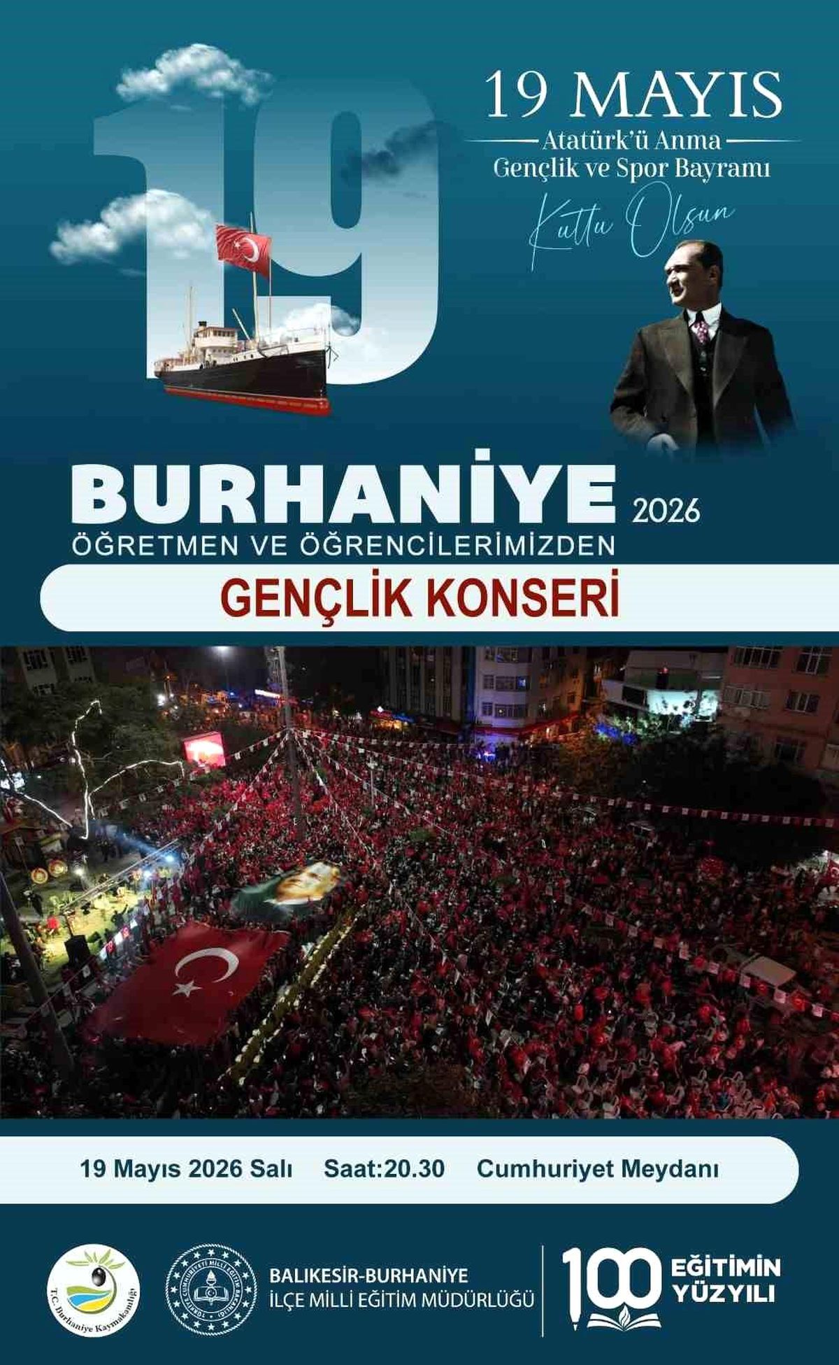 Burhaniye'de Gençlik Konseri düzenlenecek