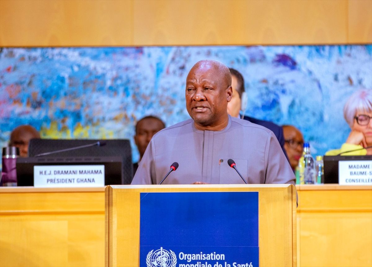 Gana Cumhurbaşkanı Mahama'dan Afrika'ya 'sağlıkta egemenlik' çağrısı