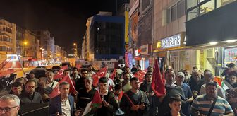 Hatay'da İsrail'in Küresel Sumud Filosu'na saldırısı protesto edildi