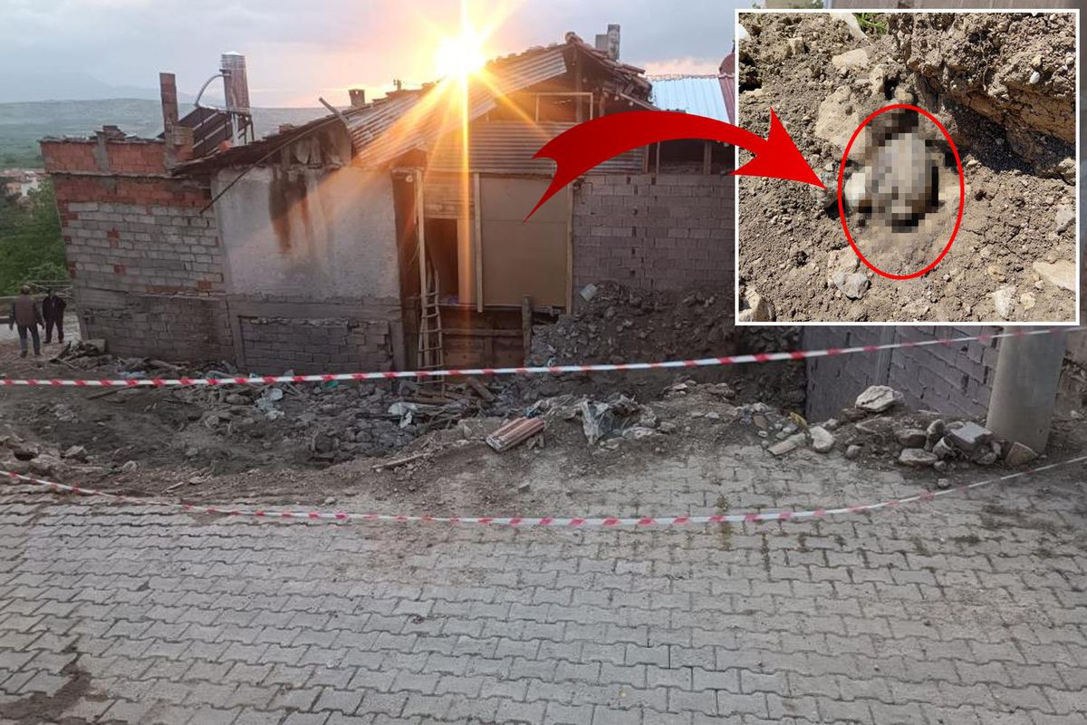 Metruk evde oynayan çocuklar, Kurtuluş Savaşı'ndan kalma el bombası buldu