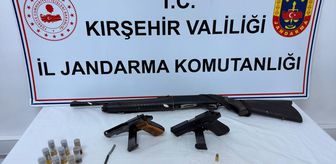Kaman'da ruhsatsız tabanca ve av tüfeği ele geçirildi