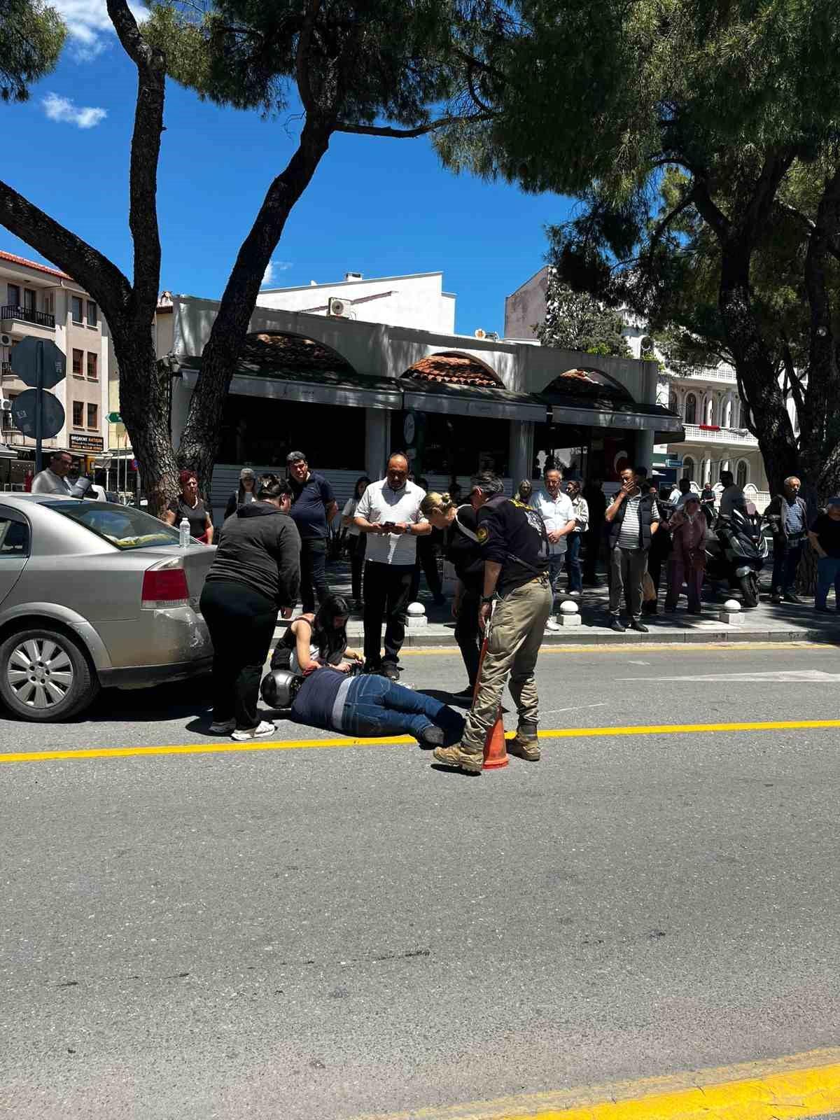 Menteşe'de motosiklet kazası: 1 yaralı