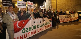 Nevşehir'de İsrail'in Küresel Sumud Filosu'na saldırısına tepki gösterildi