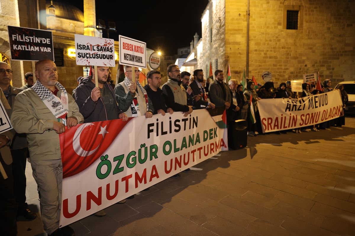 Nevşehir'de İsrail'in Küresel Sumud Filosu'na saldırısına tepki gösterildi