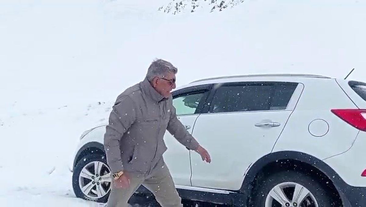 Palandöken geçidinde kar ve tipi etkili oluyor