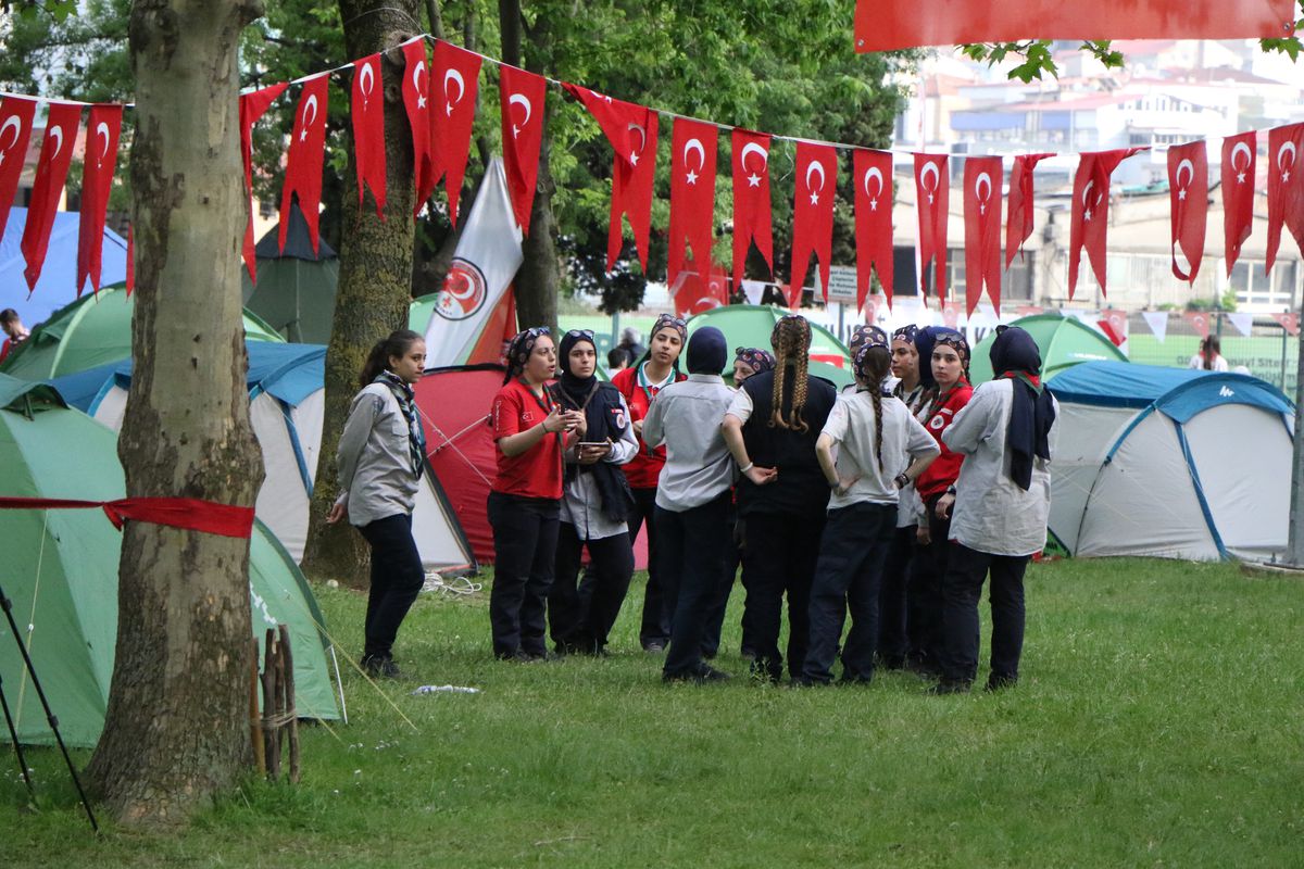 Samsun'da 500 izci kampa girdi