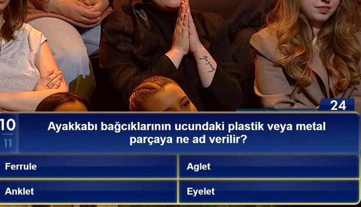 Ayakkabı bağcıklarının ucundaki plastik veya metal parçaya ne ad verilir?