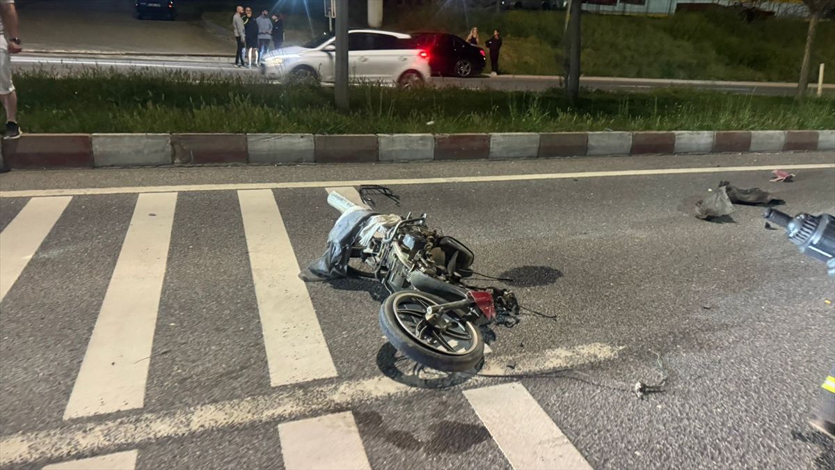 Bilecik'te otomobille motosikletin çarpıştığı kazada 1 kişi yaralandı