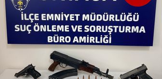 Muğla'da uzun namlulu silah ve ruhsatsız tabancayla yakalanan şüpheli tutuklandı