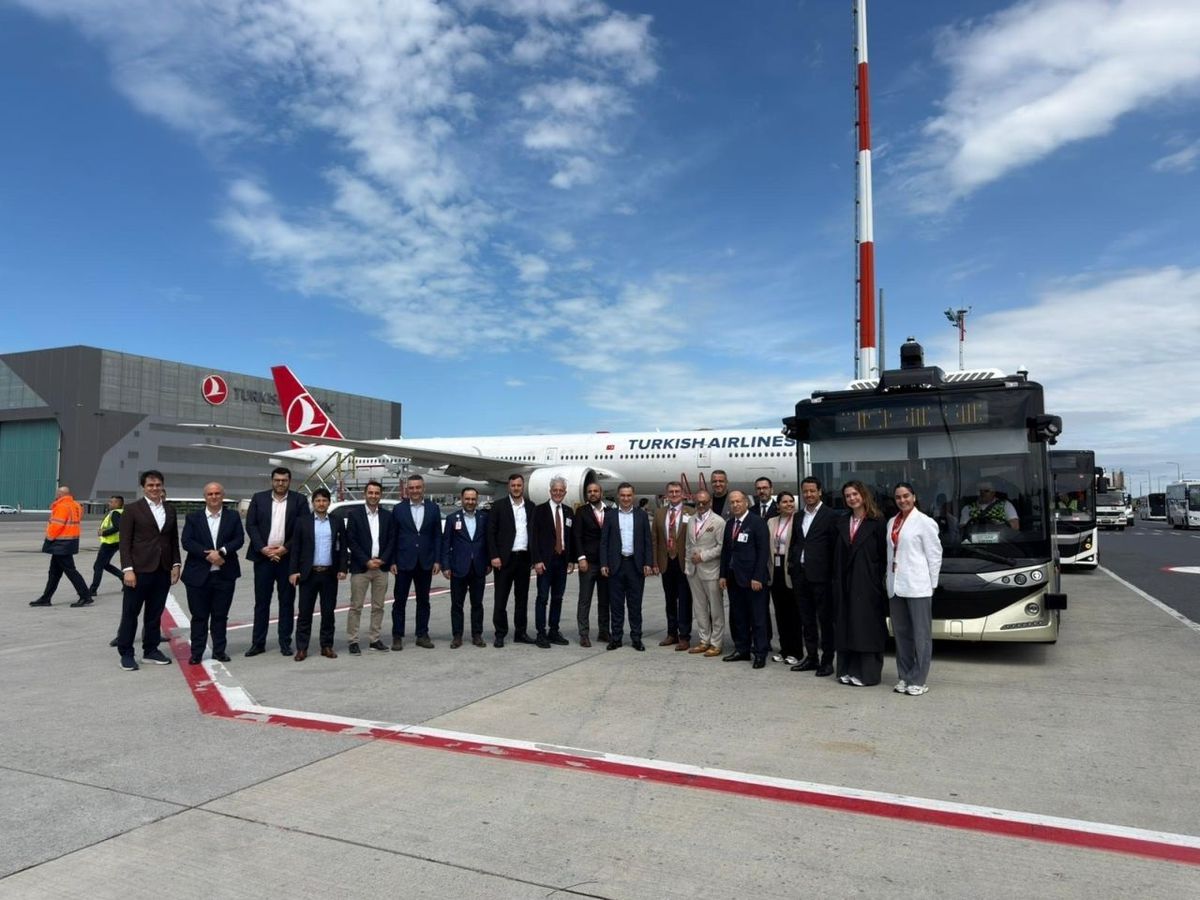 THY, İstanbul Havalimanı'nda ilk otonom otobüs testini başarıyla gerçekleştirdi