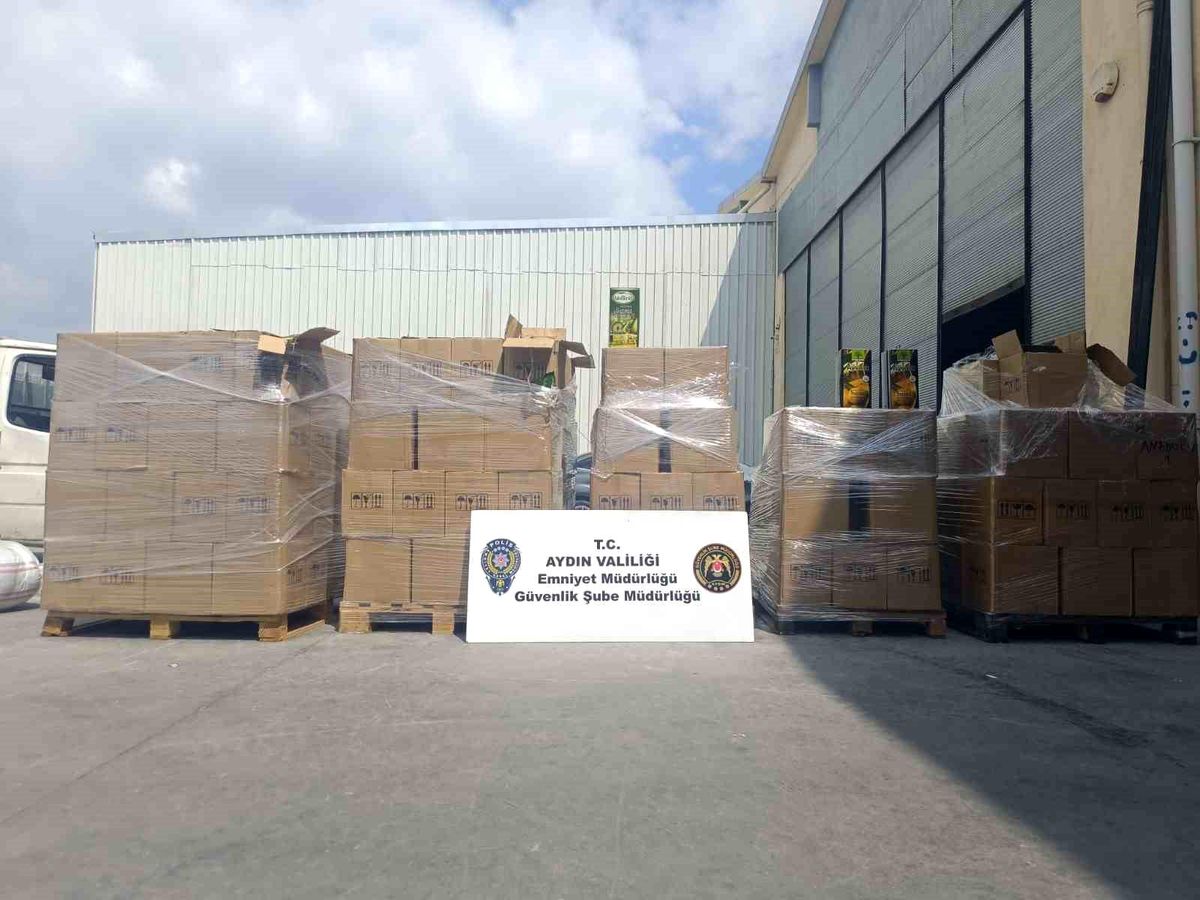 Aydın'da 5 bin litre tağşiş zeytinyağı ele geçirildi