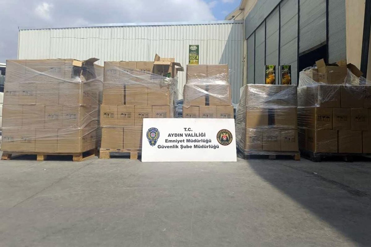 Aydın'da 5 bin 900 litre tağşiş zeytinyağı ele geçirildi
