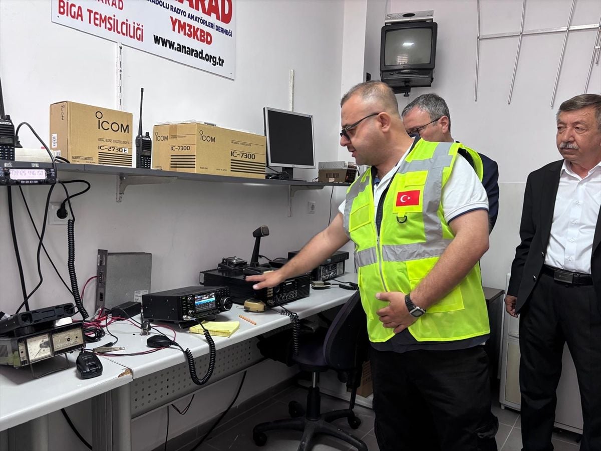 Biga'da 'Afet Haberleşme Merkezi' hizmete girdi