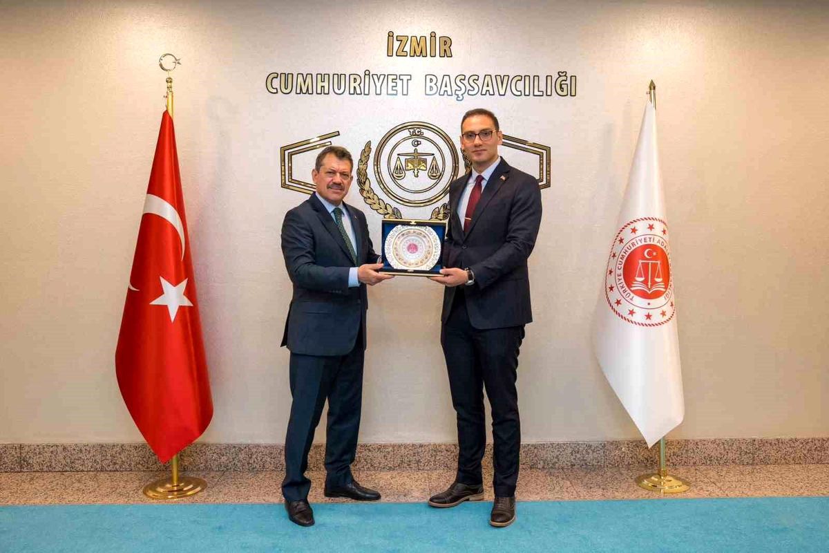 Ceza ve Tevkifevleri Genel Müdür Yardımcısı Kocakale'den İzmir Cumhuriyet Başsavcısı Yeldan'a ziyaret