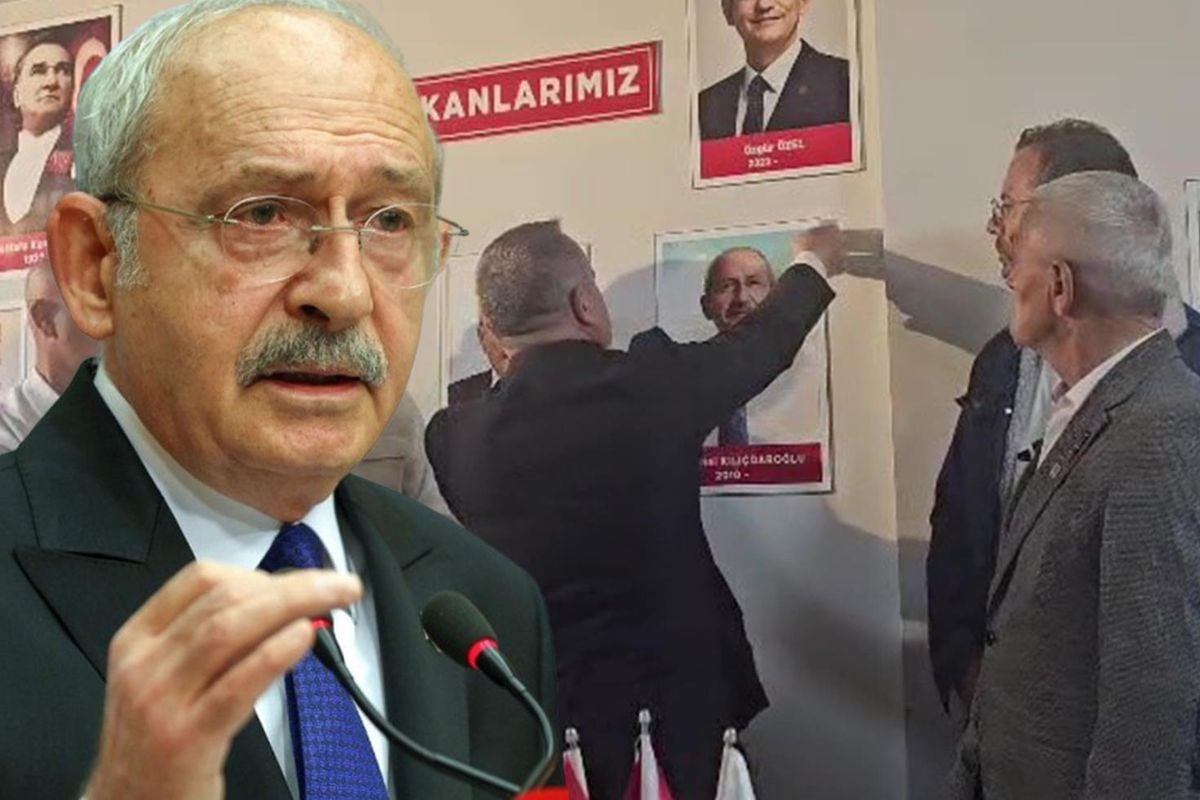 Parti binasından Kılıçdaroğlu'nun fotoğrafı kaldırıldı