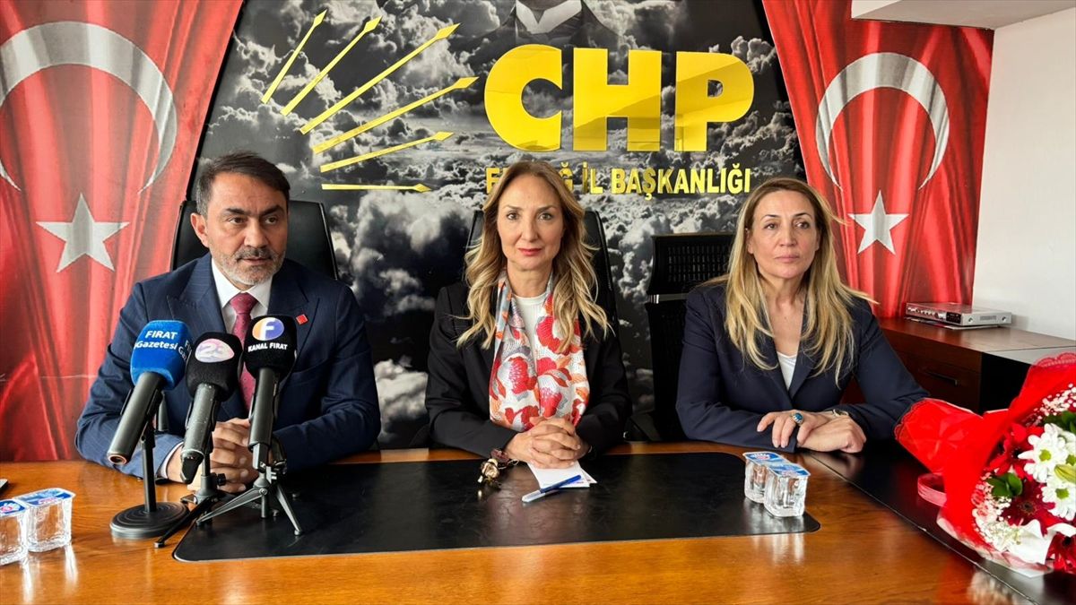CHP Parti Meclis Üyesi Aylin Nazlıaka, Elazığ'da gazetecilerle buluştu