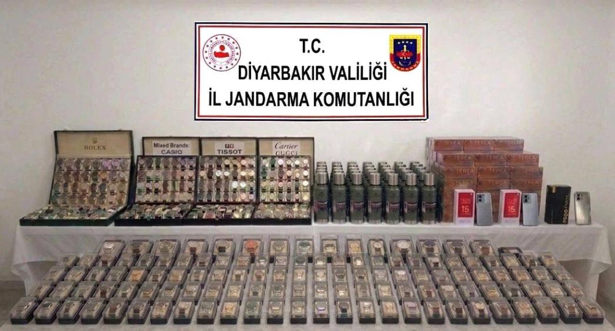 Diyarbakır'da çok sayıda gümrük kaçağı ürün ele geçirildi