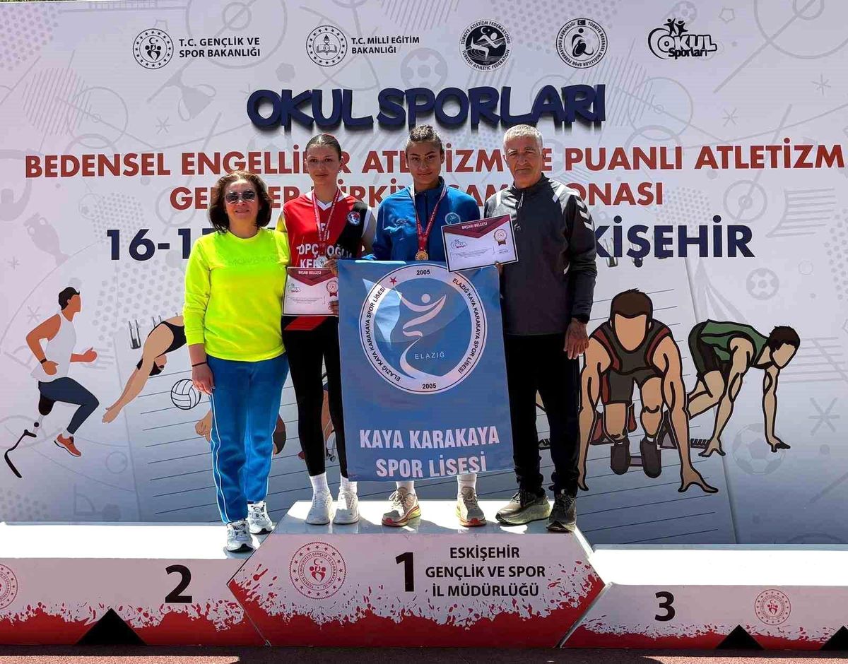 Elazığlı atletlerden Türkiye Şampiyonasında büyük başarı