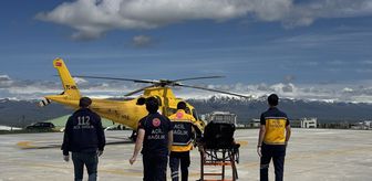 Hınıs'ta Lupus Hastasına Ambulans Helikopterle Kurtarma