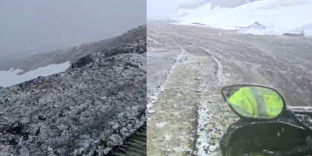 Hakkari'de Mayıs ortasında kar ve fırtına sürprizi