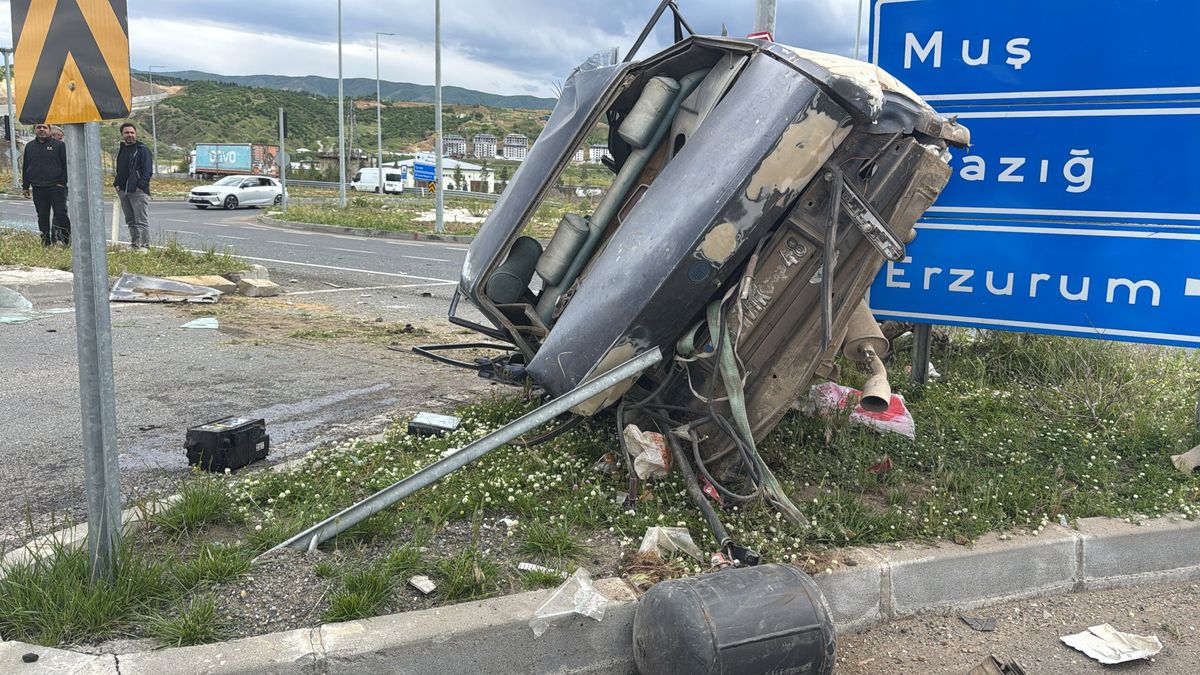 Bingöl'de Hayvan Yüklü Kamyonun Çarptığı Kazada 2 Kişi Yaralandı