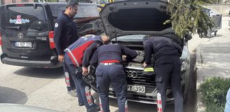 İtfaiyenin kurtarmaya çalıştığı kedi yavrusunu annesi uzaklaştırdı