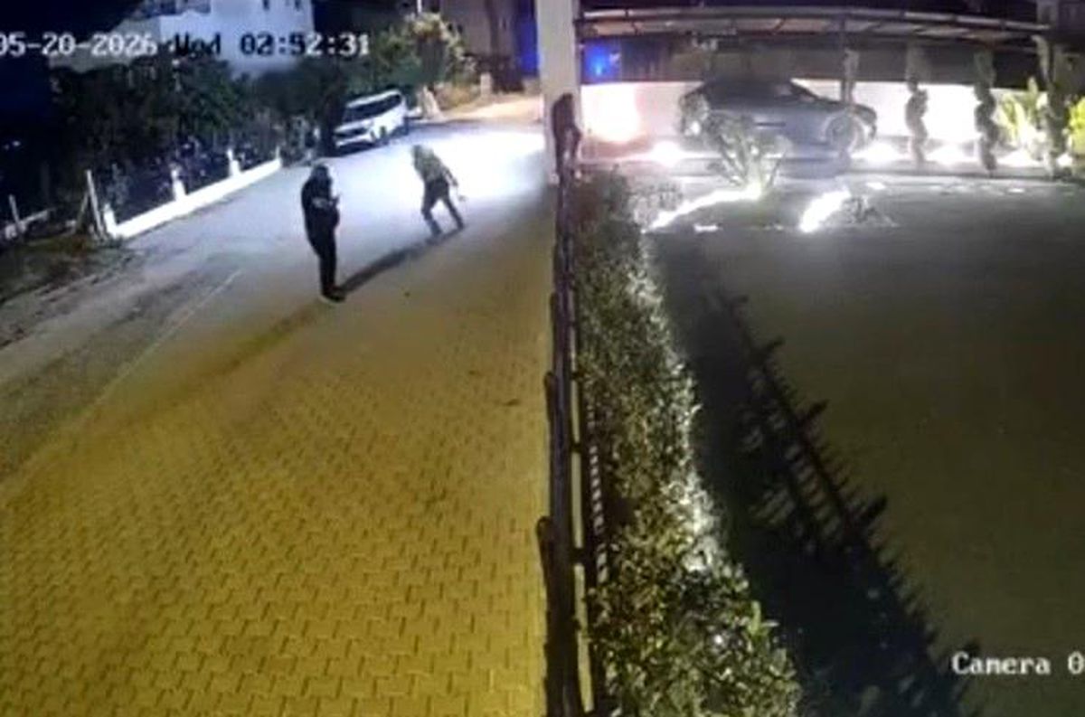 Lüks aracı böyle kundakladılar