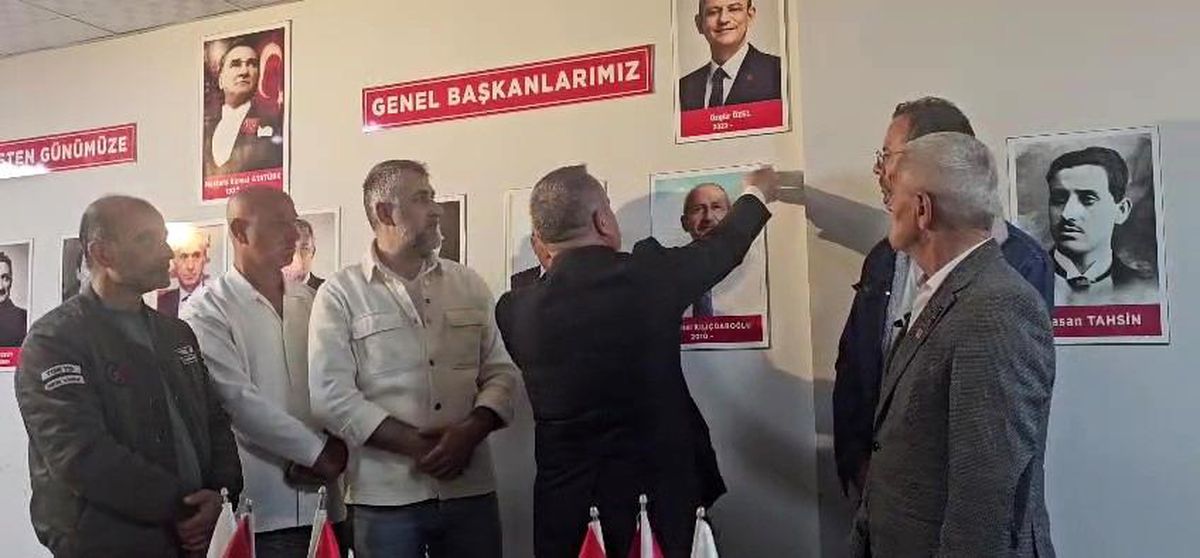 Parti binasından Kılıçdaroğlu'nun fotoğrafı kaldırıldı