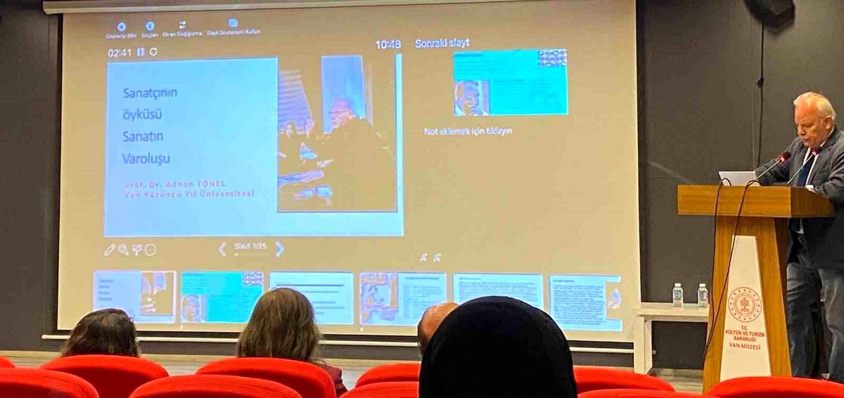 Prof. Dr. Adnan Tönel 'Sanatın Varoluşu'nu anlattı