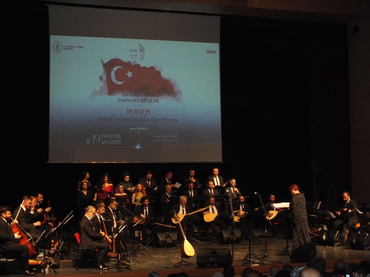 Sivas'ta 'Anadolu'dan Samsun'a Ezgiler' konseri düzenlendi
