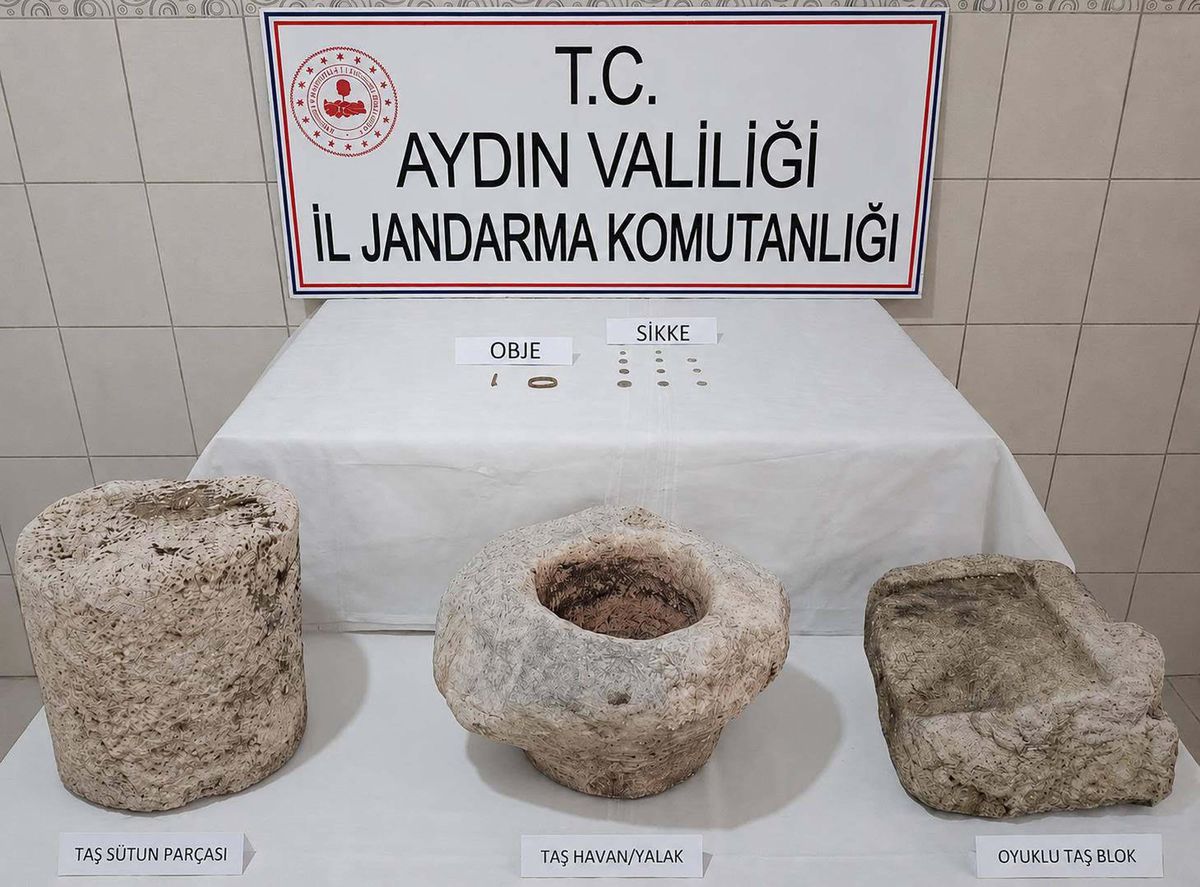 Bozdoğan'da Tarihi Eser Operasyonu: Roma Dönemi Eserleri Ele Geçirildi