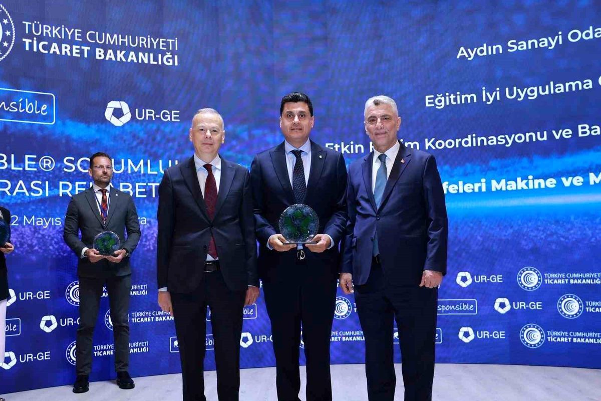 Aydın Sanayi Odası'nda Ticaret Bakanlığı'ndan 'UR-GE İyi Uygulama' ödülü