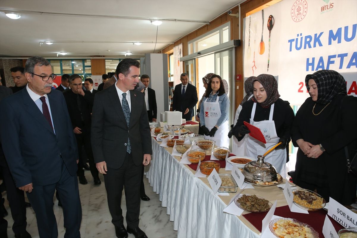 Bitlis'te Türk Mutfağı Haftası: Coğrafi İşaretli Lezzetler Tanıtıldı