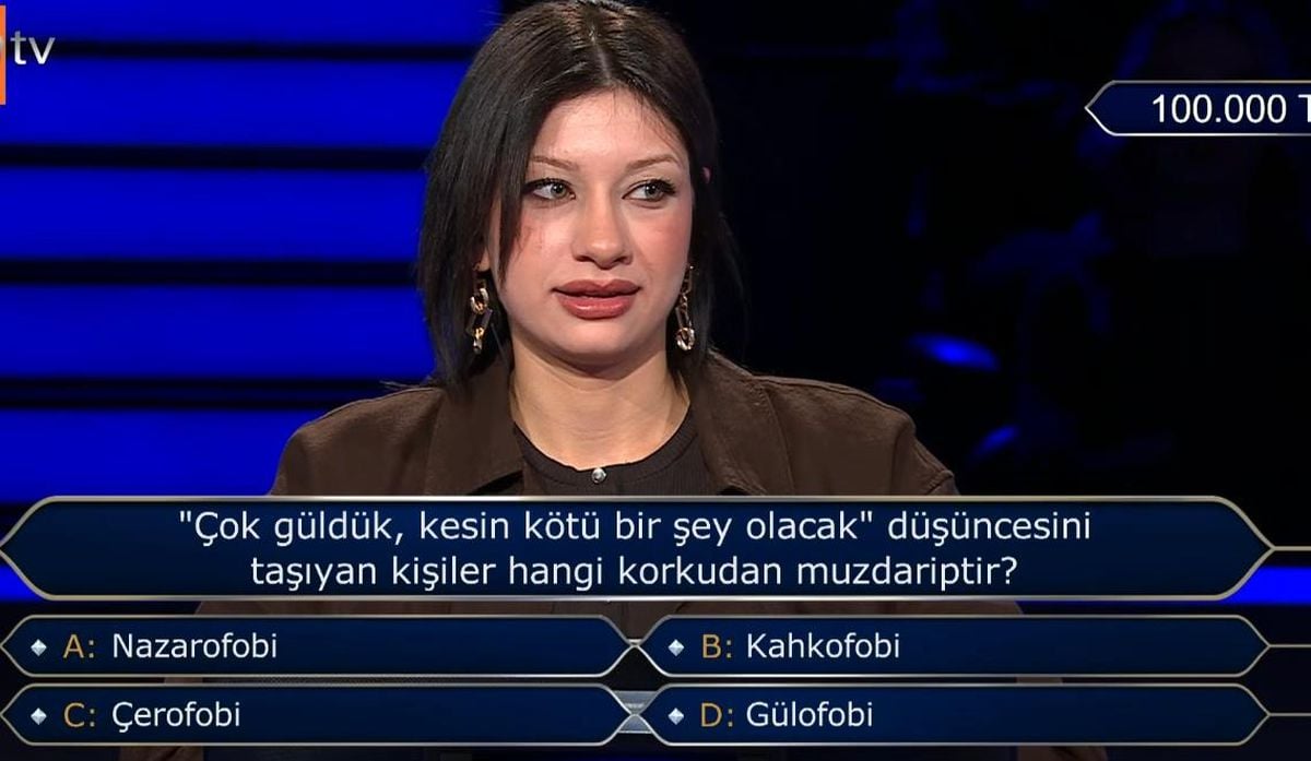 'Çok güldük, kesin kötü bir şey olacak' düşüncesini taşıyan kişiler nazarofobi mi, kahkofobi mi, çerofobi mi, gülofobi midir?