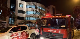 Düzce'de huzurevinde çıkan yangın nedeniyle 54 kişi tahliye edildi