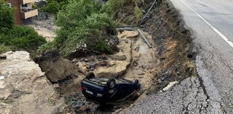 Hatay'da şiddetli sağanak felaketi: 1 ölü, 5 araç hasarlı