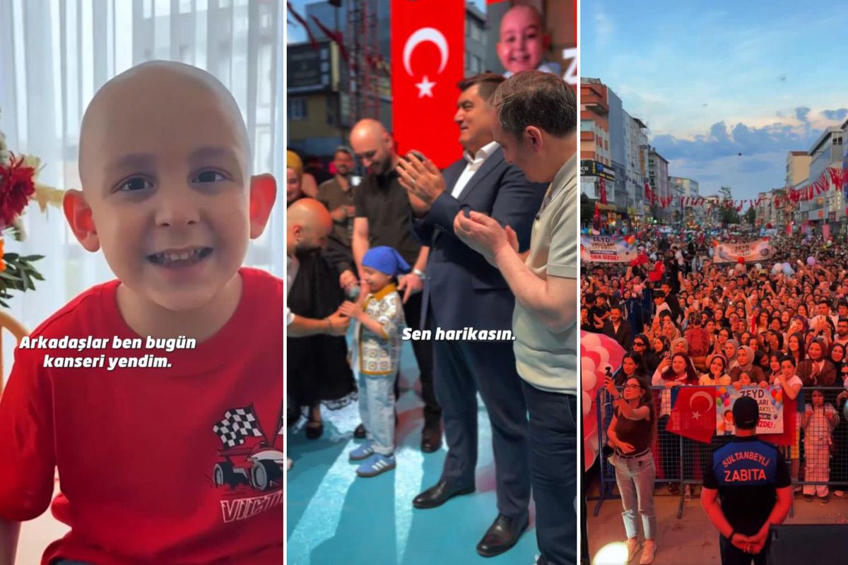 Kanseri yenen minik Zeyd'in en büyük hayali gerçek oldu