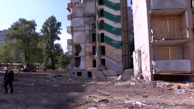 Debris in Kyiv's attack that killed 24
