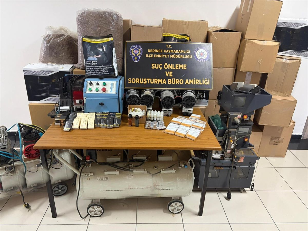 Kocaeli'de 209 bin 340 makaron ele geçirildi