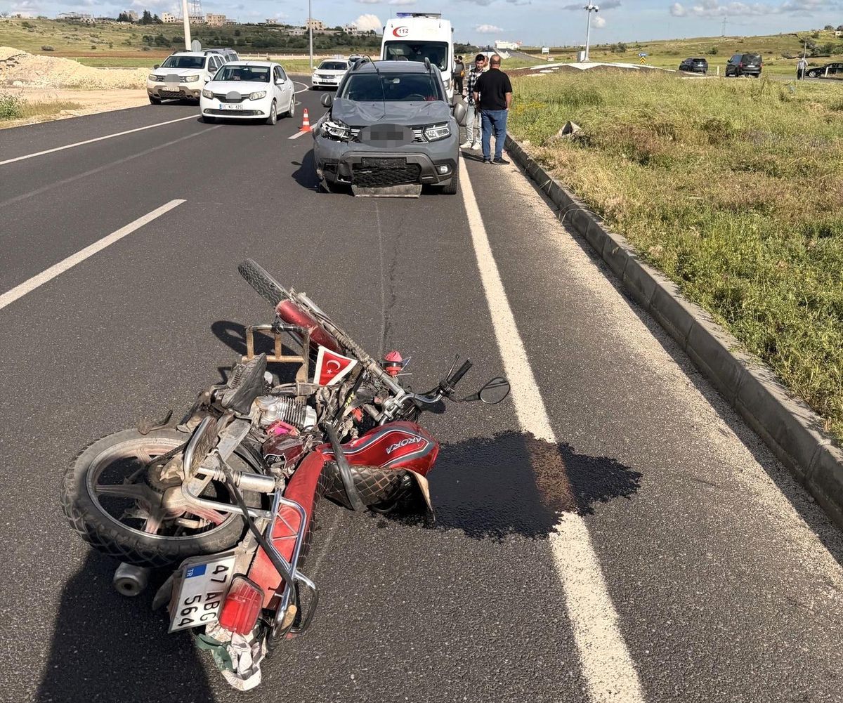 Mardin'de otomobil ile motosiklet çarpıştı: 1 ölü