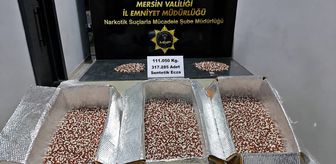 Mersin'de uyuşturucu operasyonunda 317 bin 285 sentetik ecza hapı ele geçirildi