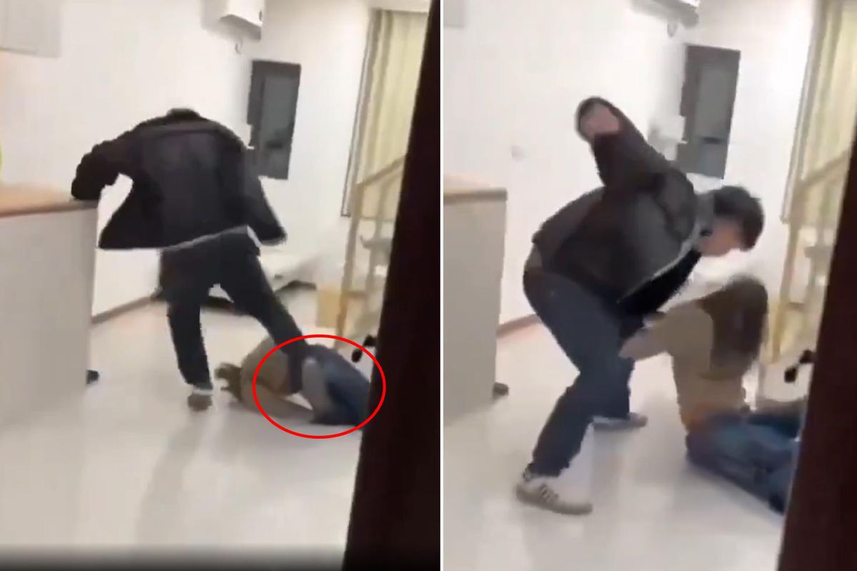Skandal görüntü! Tüm birikimini hiç eden eşini böyle darbetti