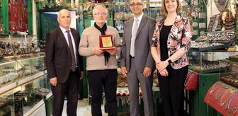 Beypazarı'nda unutulmaya yüz tutmuş el sanatları ustalarına plaket