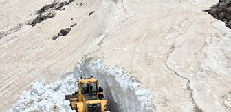 Bitlis'in yüksek rakımlı bölgelerinde karla mücadele devam ediyor