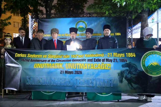Çerkes Soykırımı ve Sürgünü'nün 162. yılı unutulmadı