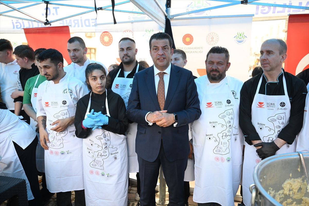 Edirne'de Türk Mutfağı Haftası'nda kentin lezzetleri tanıtıldı